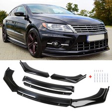 For Volkswagen Passat CC Glossy Front Bumper Lip Splitter Spoiler Chin Body Kit