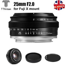 TTArtisan 25mm F2.0 Wide-Angle APS-C Manual Focus Lens for Fuji Fujifilm X Mount