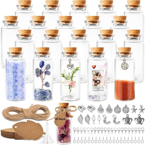 20pcs small glass bottles - glass,