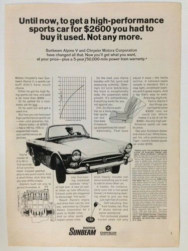 1966 chrysler sunbeam - chrysler, alpine