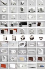 150mm 6" Round Pipe & 220mmx90mm Flat Channel Rectangular Kitchen Ducting 220x90