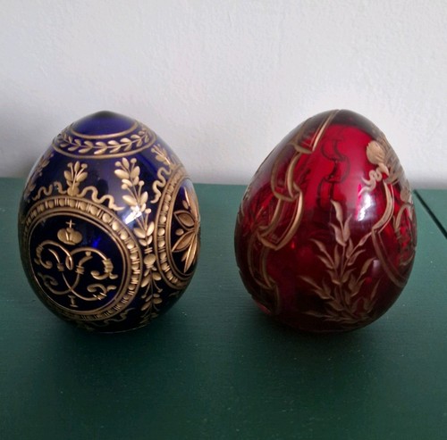 Vintage faberge eggs - x2,
