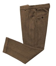 Mens Tweed Pants Vintage Wool