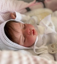 Reborn real Ariella Reva Schick Lifelike Doll Reborn Sleeping Newborn 0-3 Baby