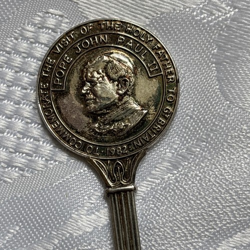 Vintage spoon visit pope - visit,