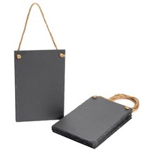 6x Slate Hanging Notice Boards