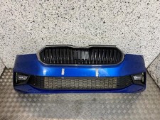 20-25 SKODA FABIA PJ MK4 HATCH FRONT BUMPER BLUE PAINT CODE LF5W (PLS READ)