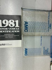 1981 AMC Spirit Concord Eagle Service Shop Repair Manual Set OEM