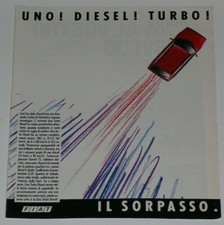 1986 Fiat Uno Turbo Diesel Advertising Advert