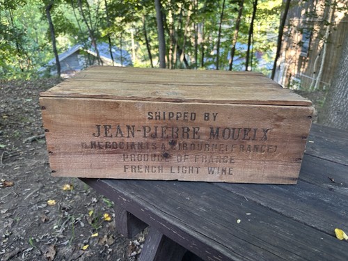 Vintage wooden wine - crate, box