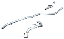 BMW 118D E81 & E87 (09/04-03/07) Silencer Delete Exhaust System & DeCat Oval Tip