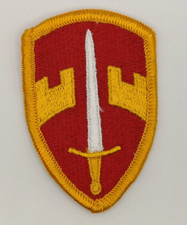 U.S. Military Assistance Command Vietnam MACV Shoulder Insignia Patch Red Yellow