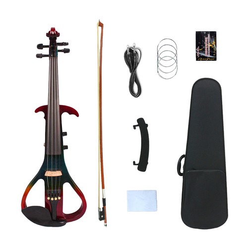 Electric violin red solid - 4/4,