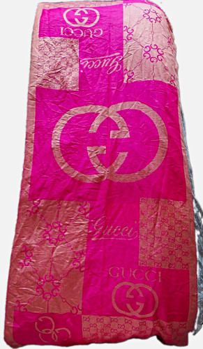 Gucci pink gold logo - pink, woven
