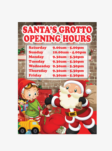 Santas grotto opening times - grotto,