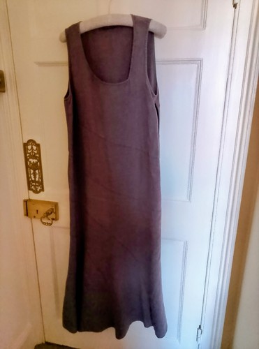 Oska maxi brown linen dress - , ii