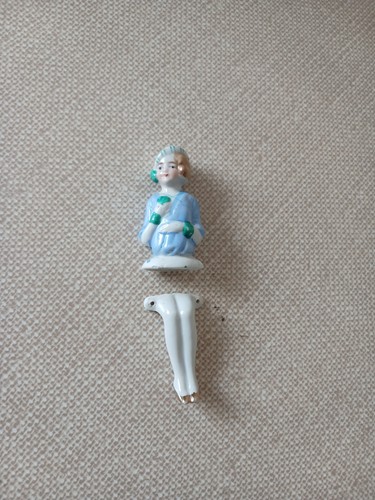 Antique porcelain half doll - half, 2