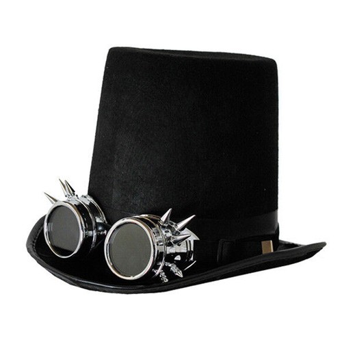 Steampunk top hat and silver - steampunk,
