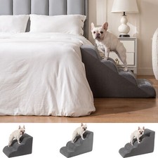 Pet Stairs/Ramp Non Slip High Density Foam 3/4/5 Steps Dog Cat Puppy