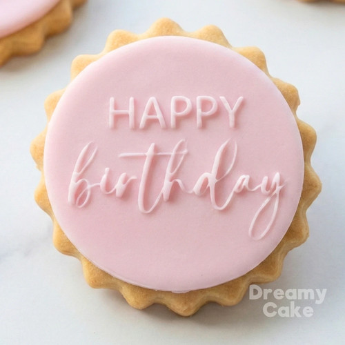 Happy birthday cookie - stamp, |