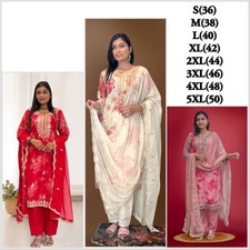 Kundan Organza Mirror Work