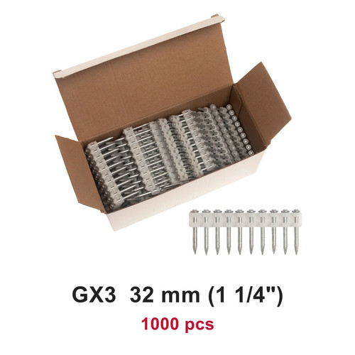 1000x collated concrete nails - 1000x,
