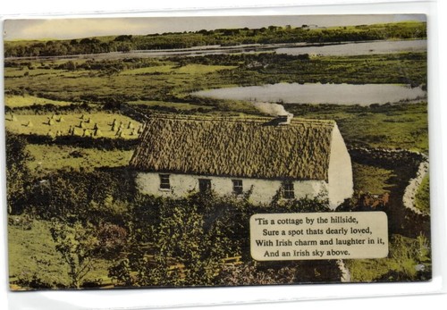 Irish thatched cottage - cottage, vintage