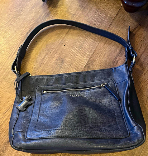 Fossil black leather shoulder - fossil,
