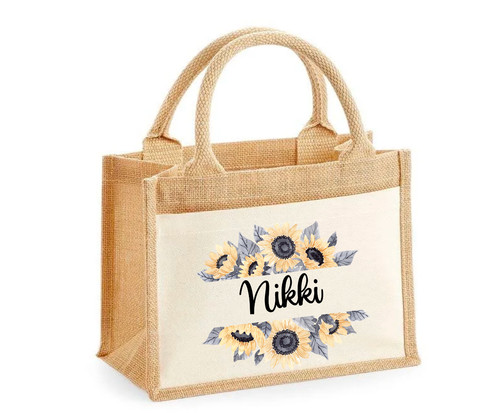 Personalised jute bag - xl,