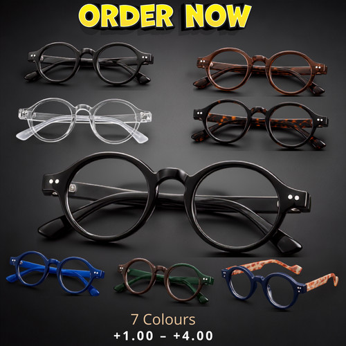 Vintage retro round presbyopia - vintage,