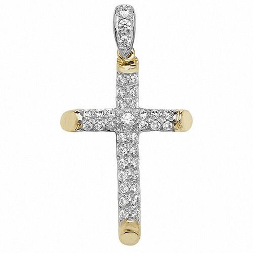 9ct yellow gold large - large, cross