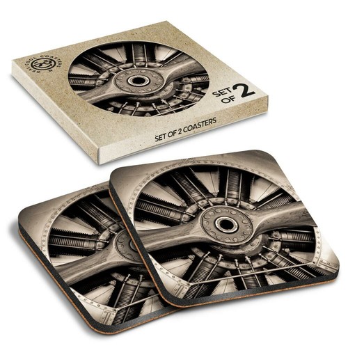Boxed square coasters - x,