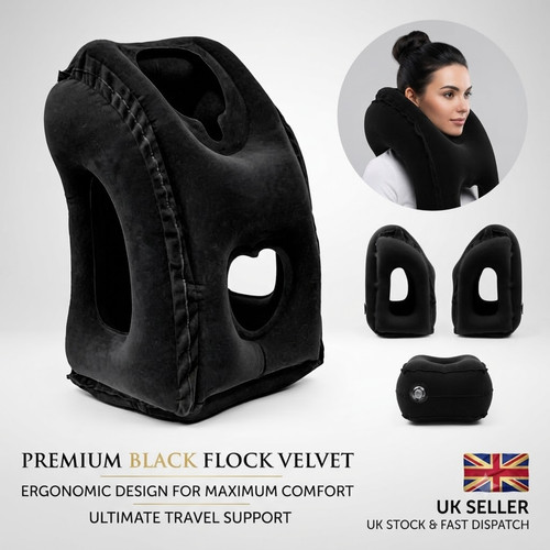 Inflatable travel pillow for - travel,