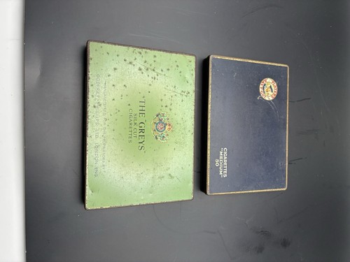 Vintage cigarette tins - vintage,