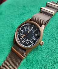 Custom Bronze Pilot Watch NH35  - Patina dial and hands