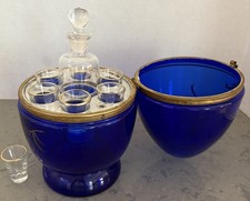 Vintage COBALT BLUE GLASS EGG