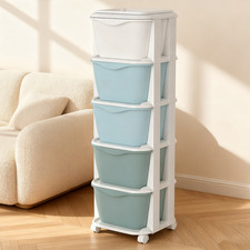 5 Drawers Rolling Storage Cart