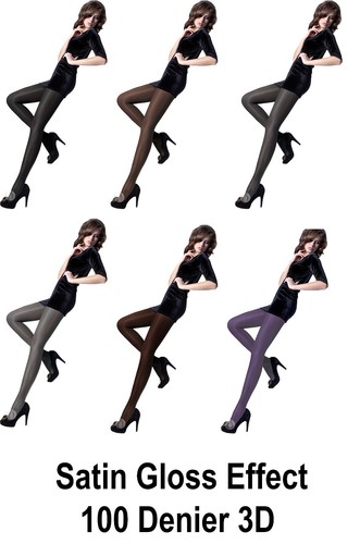 Women satin luxe tights - de,