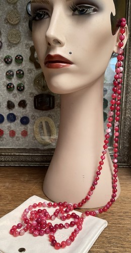 Lola rose long red - pink, agate