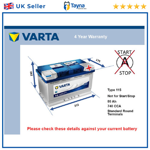 Battery fits audi s3 a7 - a2,