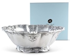 Designs Aluminum Fleur-De-Lis Salad Bowl 12 Inch Diameter 4 inch