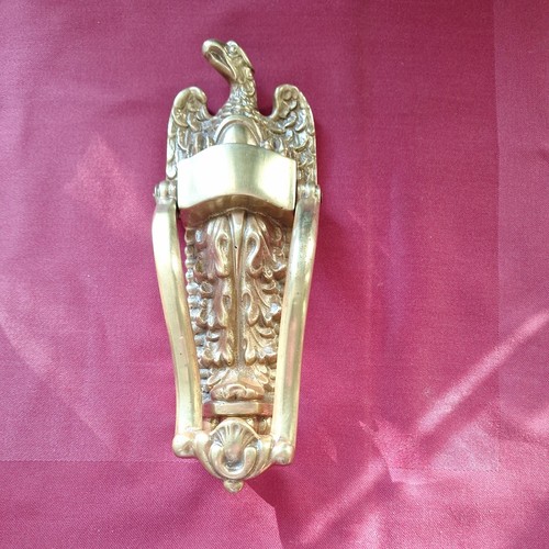 Solid brass door knocker - brass,