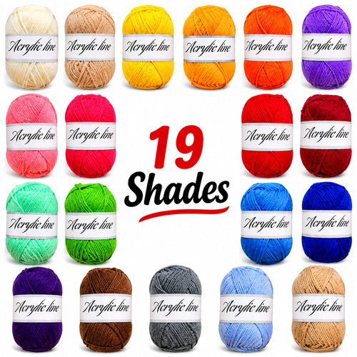 Shades 100 acrylic yarn - 19,