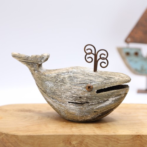 Wooden whale fish - wooden,