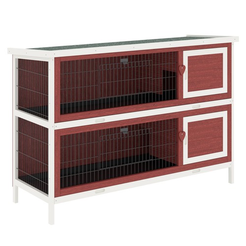 Pawhut rabbit hutch outdoor - pawhut,