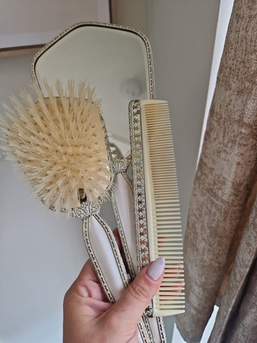 Vintage antique brush comb - antique, brush,