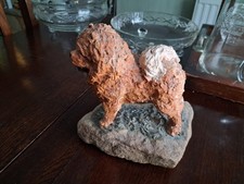 Handmade Chow Chow Ornament Dog Figurine Stone