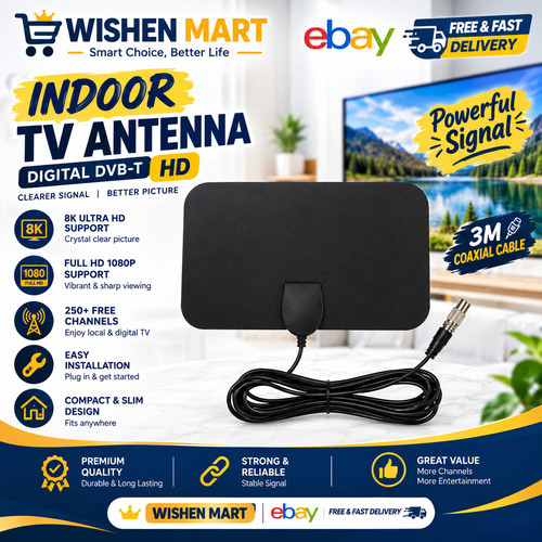 8000 miles indoor antenna - miles, tv