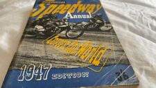 STENNERS SPEEDWAY ANNUAL--1947 EDITION