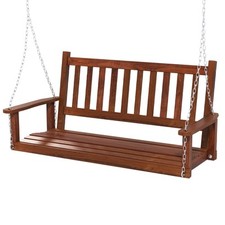 2-Person Wooden Garden Swing